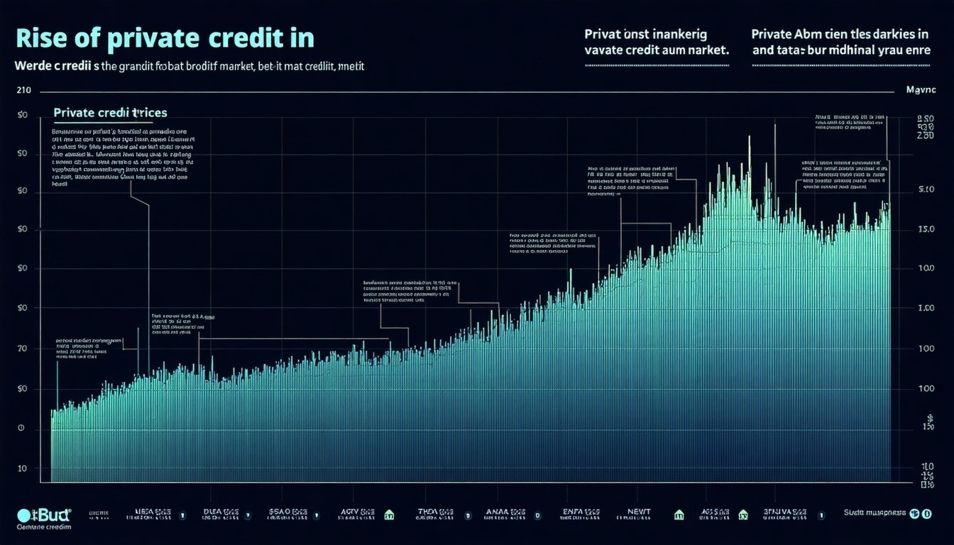 A dynamic financial graph showcasing the rise of p
