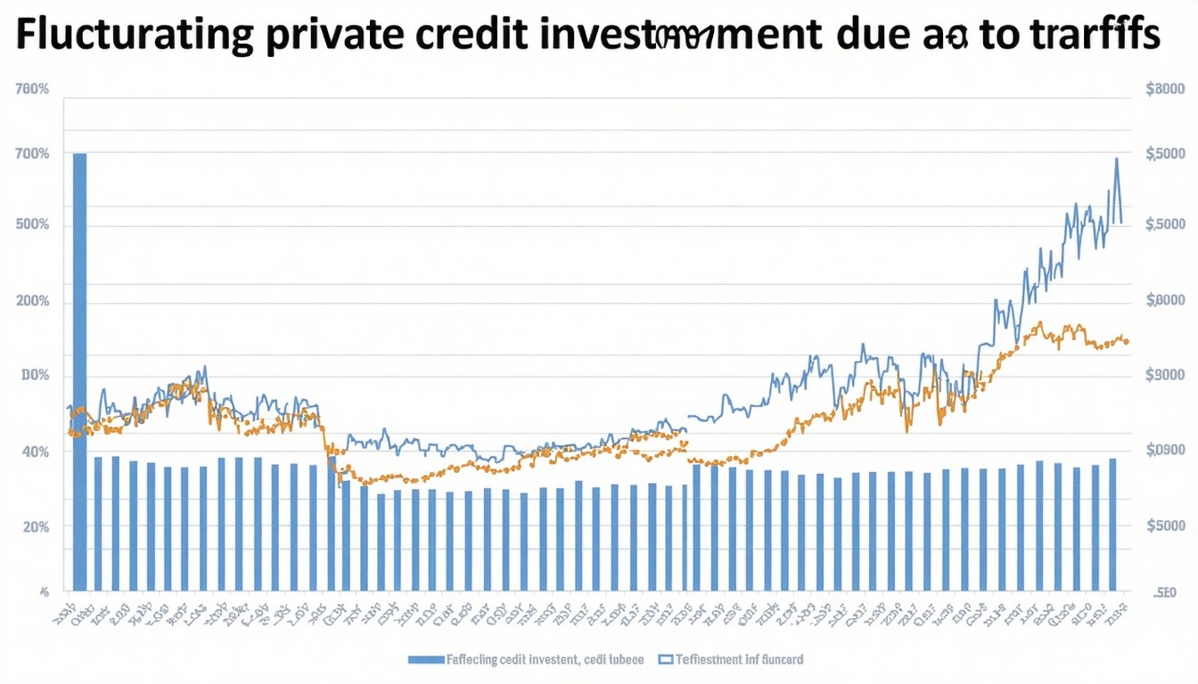 A graph showing the fluctuating trends in private